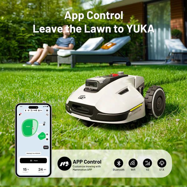 Yuka 1500m²: Robot lawnmower without loop